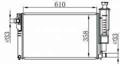 PEUGEOT 405 92- MT radiator