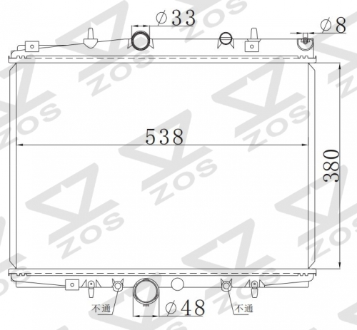 PEUGEOT 1.8i16V 406'99 MT radiator