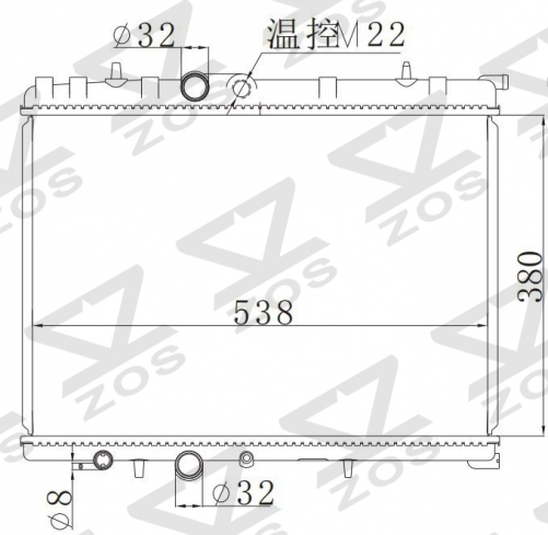 PEUGEOT 206 MT radiator
