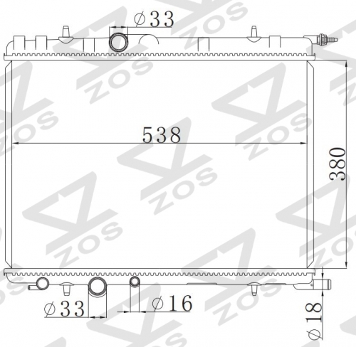 PEUGEOT 307 2.0 16v MT radiator