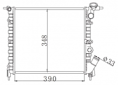 RENAULT R19 1.2 1237 C1G' 1988- MT radiator