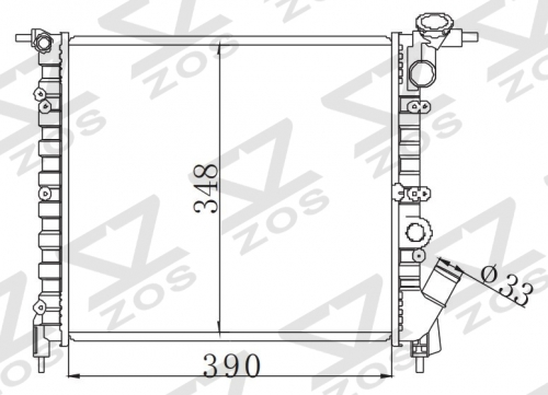 RENAULT R19 1.2 1237 C1G' 1988- MT radiator