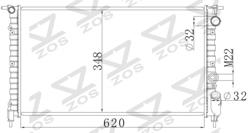 RENAULT R21 1.7 1721F2N' 1989- MT radiator