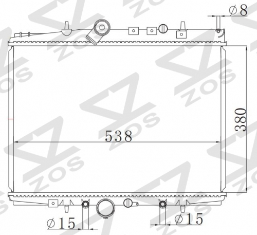 PEUGEOT 2.2HDi 607'00 MT radiator