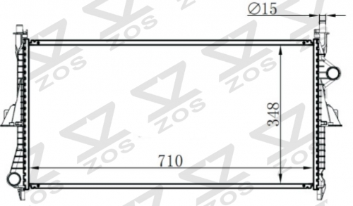 PEUGEOT 407/508 MT radiator