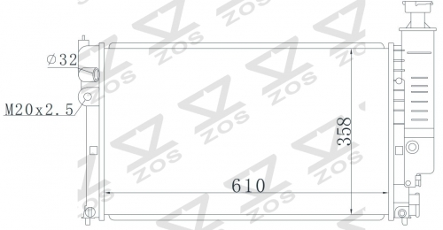 PEUGEOT 标致(进口)405 MT radiator