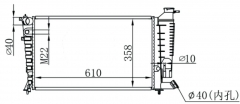 PEUGEOT 306 1.8/1.9 D 93- MT radiator