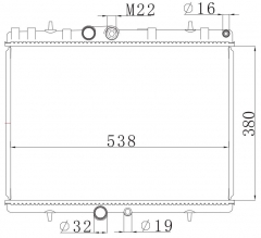 PEUGEOT 3008 09- MT radiator