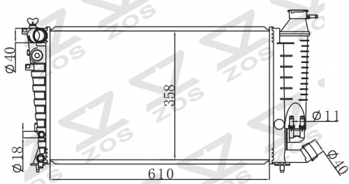 PEUGEOT 306 Hatchback(7A.7C.N3.N5)MT radiator