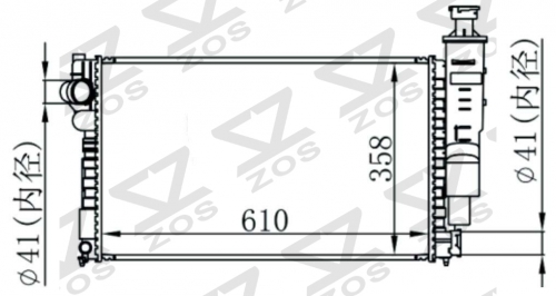 PEUGEOT P10 MT radiator