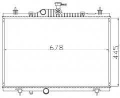 RENAULT KALEOS 2.0DCI/2.2DCI MT radiator