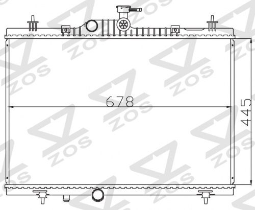 RENAULT KALEOS 2.0DCI/2.2DCI MT radiator