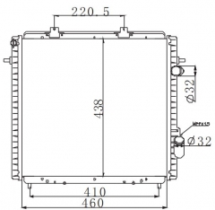 RENAULT VOLVO 240 MT radiator