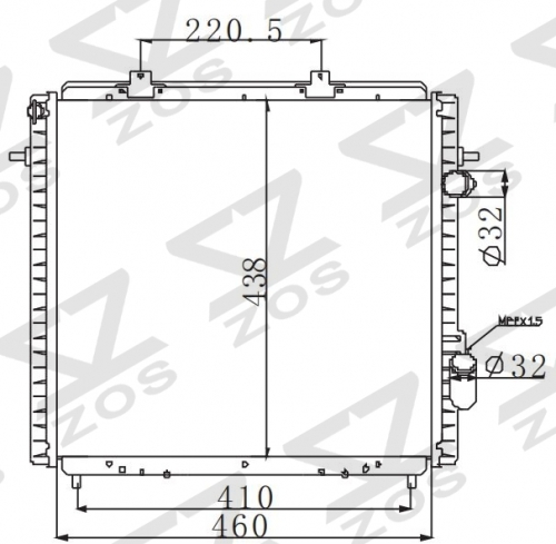 RENAULT VOLVO 240 MT radiator