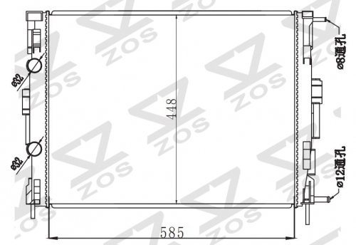 RENAULT MEGANE MK2 2002 MT radiator