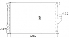 RENAULT Dacia Sandero 2008-2010 MT radiator