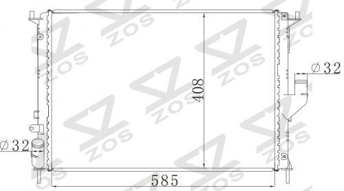 RENAULT Dacia Sandero 2008-2010 MT radiator