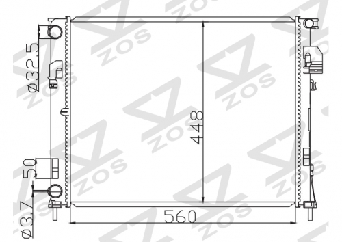 RENAULT KANGOOII 1.5 DCI 2008 MT radiator