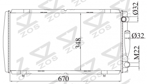 RENAULT ESPACE 1984- MT radiator