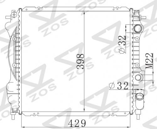 RENAULT CLIO 1.7 1990- MT radiator