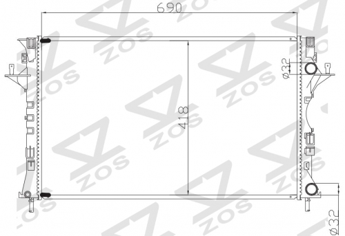 RENAULT VEL SATIS MT radiator