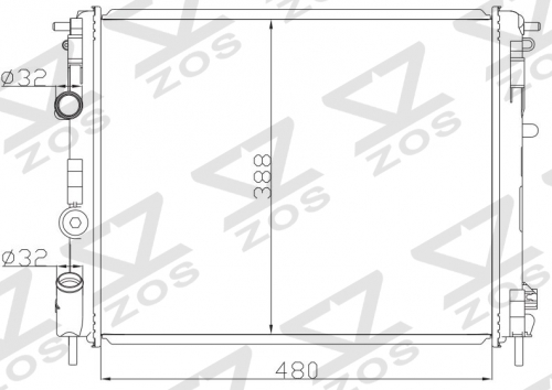 RENAULT KANGOO 1.2i G D7F’1998 MT radiator