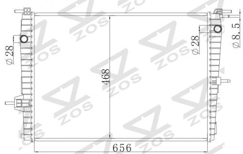 RENAULT NEGANE III 2009- MT radiator
