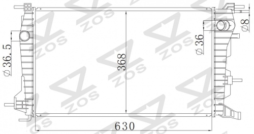RENAULT FLUENCE 1.5DCI 2008- MT radiator