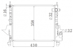 RENAULT TWINGO 1.2i 1993- MT radiator