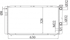 RENAULT ESPACE 1984- MT radiator