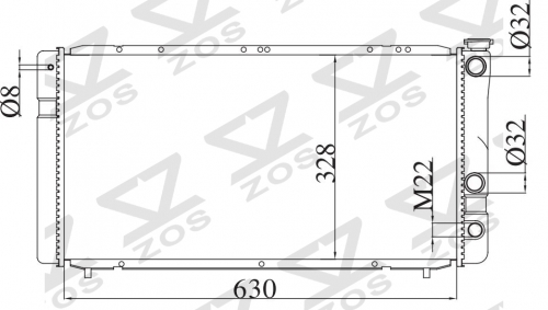 RENAULT ESPACE 1984- MT radiator