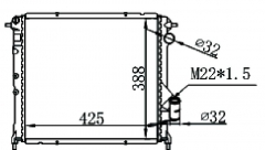 RENAULT EXPRESS 1.6D 91- MT radiator