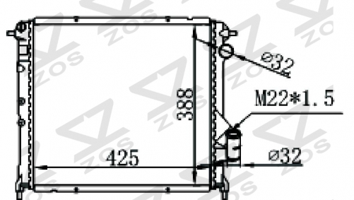 RENAULT EXPRESS 1.6D 91- MT radiator