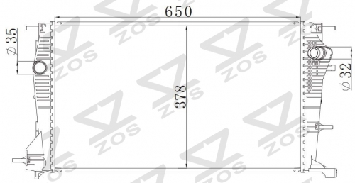 RENAULT FLUENCE 2008-2011 MT radiator