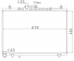 RENAULT KOLEOS 2.0D 2008- MT radiator