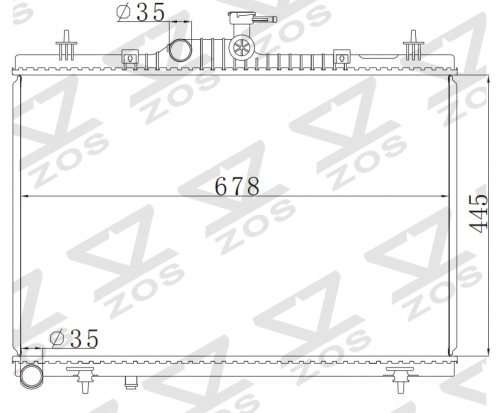 RENAULT KOLEOS 2.0D 2008- MT radiator