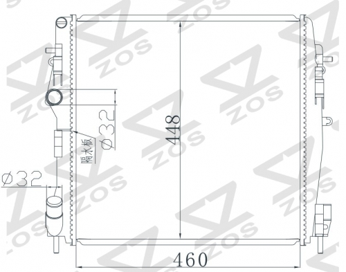 RENAULT KANGOO 1.5DCI 03-08 radiator