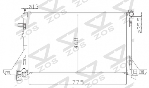 RENAULT MASTER I I I 2.3 10- MT 2010- MT radiator