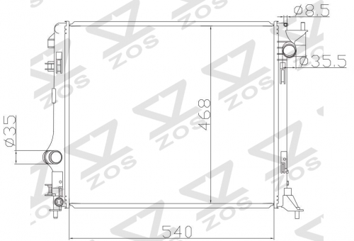 RENAULT NISSAN Qashqai 2014- MT radiator