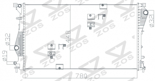 RENAULT TRAFIC 06-11 radiator