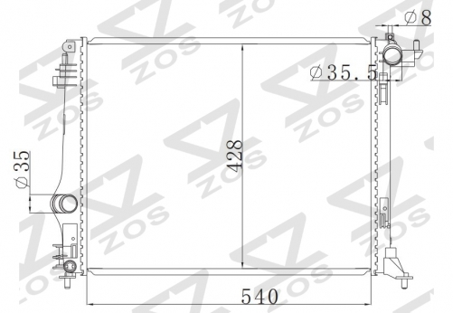 RENAULT MT radiator