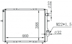 RENAULT GLIO 90-98 MT radiator