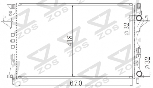 RENAULT VEL SATIS MT radiator