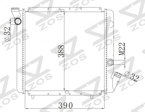 RENAULT EXPRESS 1.6D 85- MT radiator