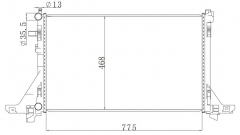 RENAULT MASTER 111 2.3 CDTI 2010- MT radiator