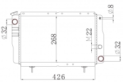 RENAULT 4 GTL radiator
