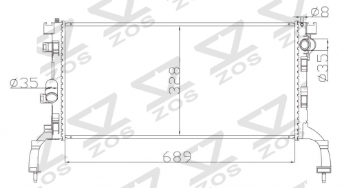 RENAULT LAGUNA I I I 1.5 DCI 2007- MT radiator