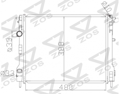 RENAULT KANGOO 1998- MT radiator