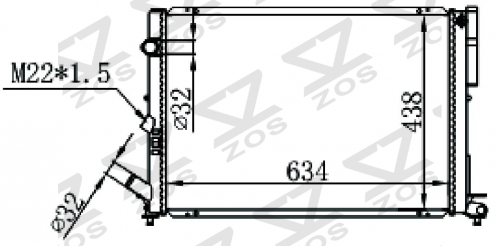RENAULT AVANTIME 3.0i V6 01- MT radiator
