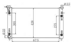 HOLDEN COMMODORE VX V6 2000-2002 AT radiator